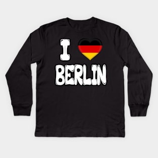 I Love Berlin Kids Long Sleeve T-Shirt